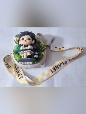 BNWT - Bear Planet - Kids Water Bottle with Belt and Straw